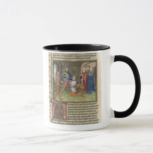 Caneca Fr.120 f.522v Knighting de Lancelot 'do (Direita)