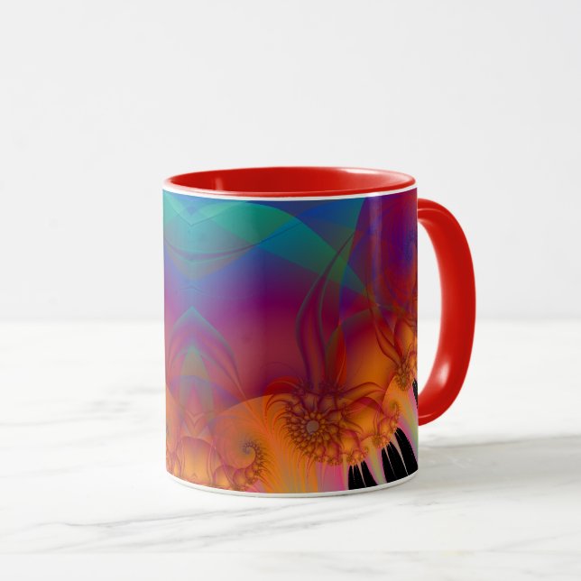 Caneca Fractal (Frente Esquerda)