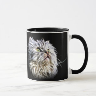 Caneca Fractaleu, cara de gato persa