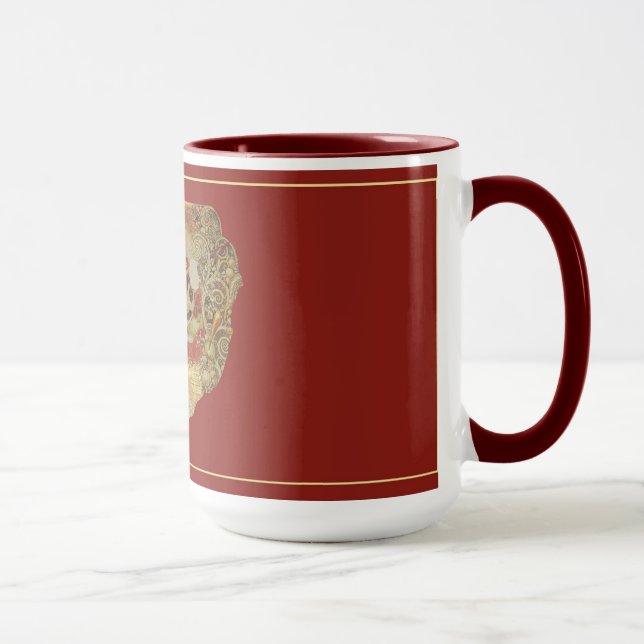 Caneca Fragmento de Nouveau da arte (Direita)