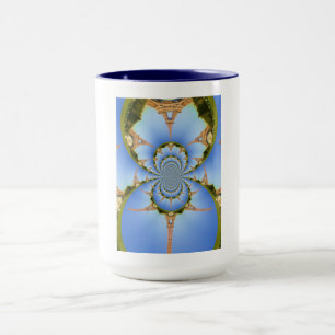 Caneca França Paris Eiffel Torre Caleidoscope Blue Lovely