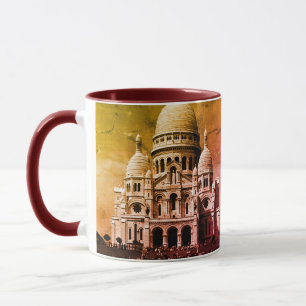 Caneca França vintage Paris torre Eiffel palácio Chaillot