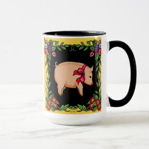Caneca francesa do porco do país
