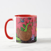Caneca "Frango de Jardim & Amigos"