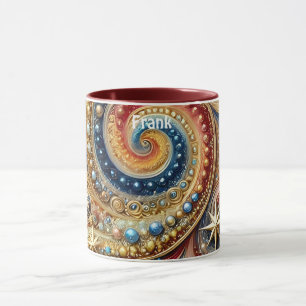 Caneca FRANK ~ Swirls Stars ~ Mug