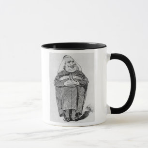 Caneca Franz Liszt (1811-86) como o abade, caricatura 'de