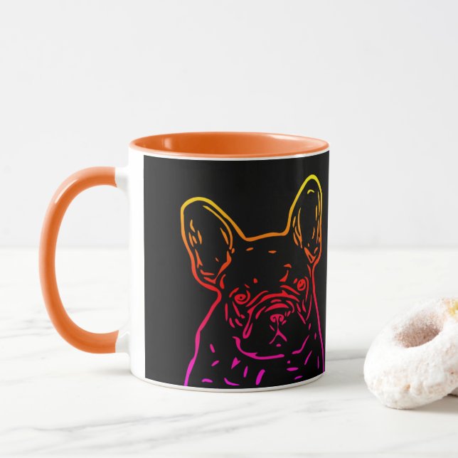 Caneca Französische Bulldoggen Tasse (Com Donut)