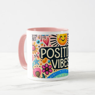 Caneca Frascos para injetáveis positivos, Mug colorido