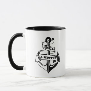 Caneca Frase Latina Festina lente