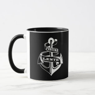 Caneca Frase latina Festina lente