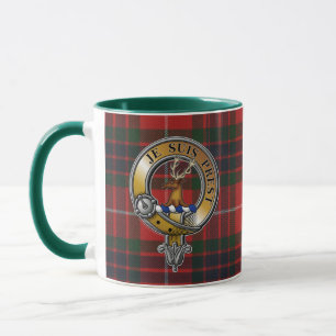 Caneca Fraser Lovat Tartan & Crachá