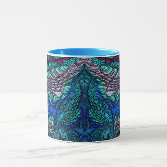 Caneca Fratura azul PEACOCK ~ (Centro)