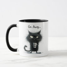 Fred, Morto da Raiva Cat Mug "Go Away"