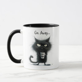 Caneca Fred, Morto da Raiva Cat Mug "Go Away"