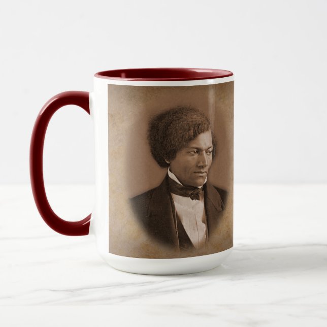 Caneca Frederick Douglass Cita Mug "Crianças Fortes" (Esquerda)