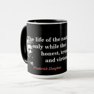 Caneca Frederick Douglass Cita Sobre A Vida Da Nação
