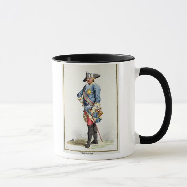 Caneca Frederick II "os grande" (1712-86) reis de Prússia (Direita)