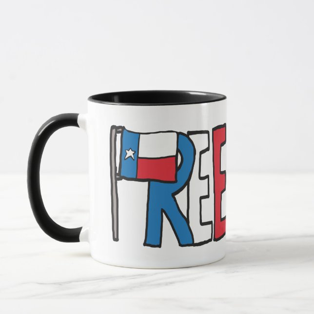 Caneca Free Texas Texit (Esquerda)