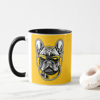 Caneca French Bulldog Headphones