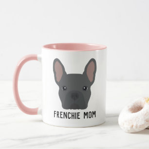 Caneca Frenchie Mãe Azul Buldogue Francês