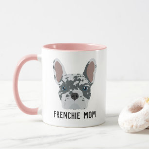 Caneca Frenchie Mãe Azul Merle Buldogue Francês