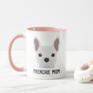 Caneca Frenchie Mãe Branca Bulldog Francês