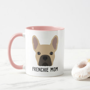 Caneca Frenchie Mãe Luz Fawn French Buldogue Mug