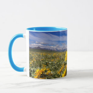 Caneca Frente da Cordilheira Montanhosa Rocosa