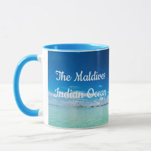 Caneca Frente de praia Maldivas Oceano Índico Mug