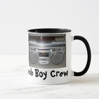 Caneca fresca do grupo do menino