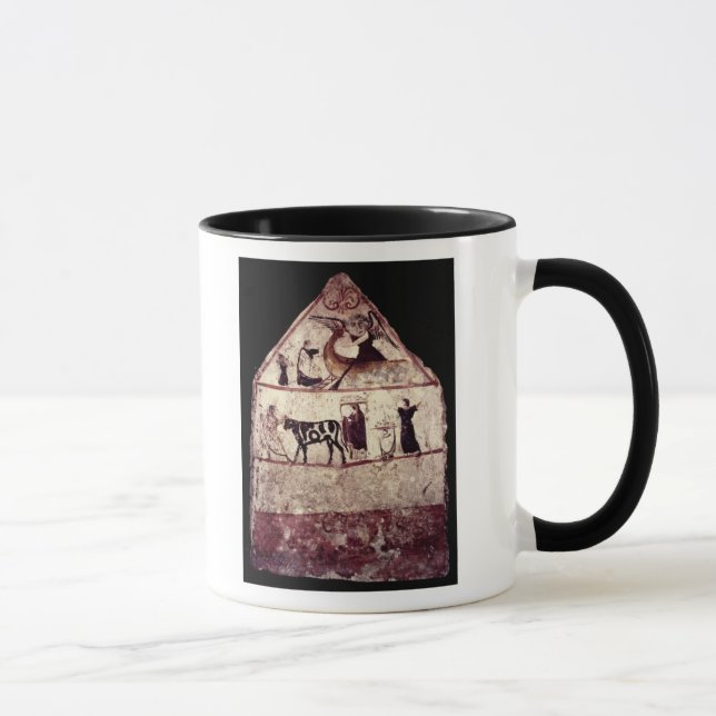 Caneca Fresco do túmulo de Gaudio, c.480 BC (Direita)