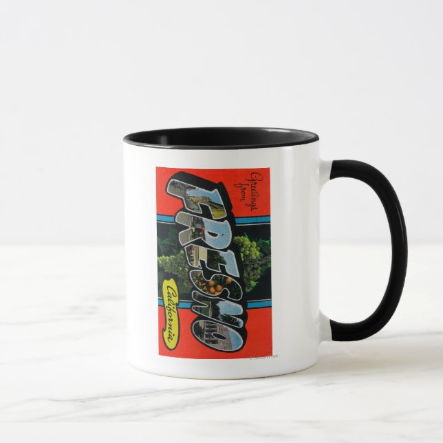 Caneca Fresno, Califórnia - Grandes Cenas de Letra (Direita)