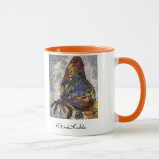 Caneca Frida Kahlo Butterfly Monet Inspirada
