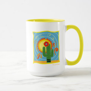 Caneca Frida Kahlo Cactus Graphic