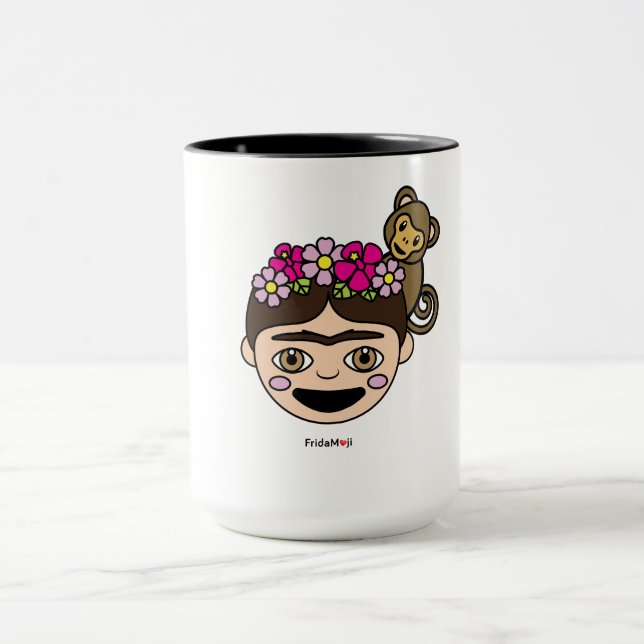Caneca Frida Kahlo | FridaMoji - Frida feliz (Centro)