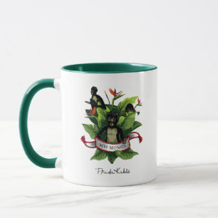 Caneca Frida Kahlo   Mis Monos