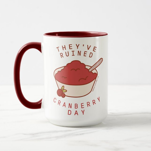 Caneca FRIENDS™ | Eles Arruinaram o Dia do Cranberry (Esquerda)