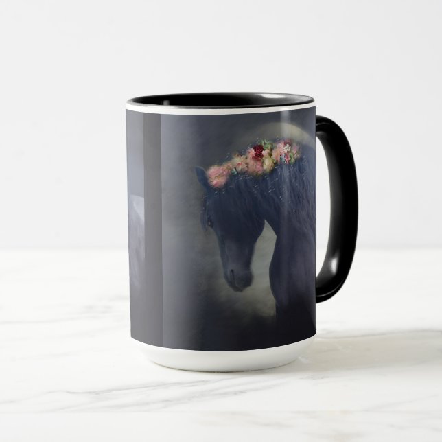 Caneca Frísia Negra - Mug, Cup (Frente Esquerda)