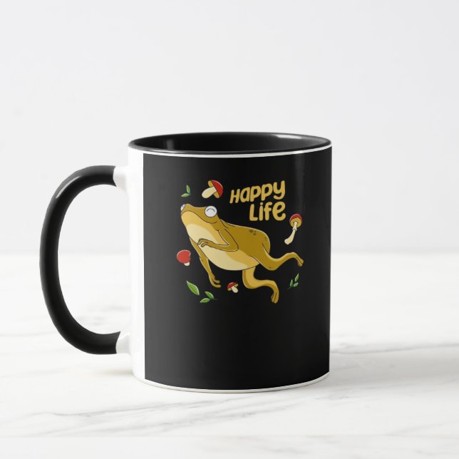 Caneca Frog Happy Essential Minimal Design (Esquerda)