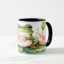 Caneca Frog Tea Mug - Cute Kawaii Hoppy Hour Gift