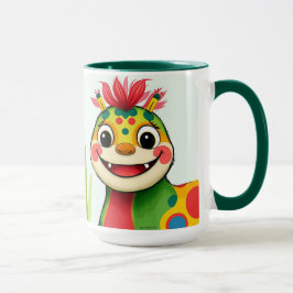 Caneca „Fröhlicher Dschungeldrache – Bunt und Glücklich“