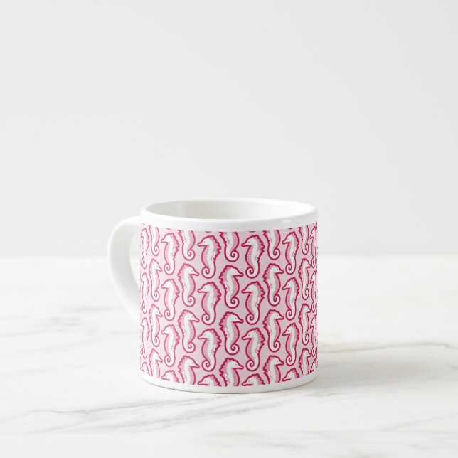 Caneca Frolic cavalo marinho do café - rosa (Frente Esquerda)