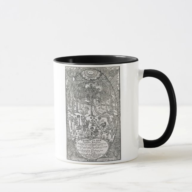 Caneca Frontispício 'da sola Paradisi; Paradisus Terrestr (Direita)