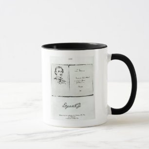 Caneca Frontispício de "Les Poemes" por Edgar Allan Poe