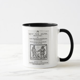 Caneca Frontispício para 'um gracejo para um Courtier