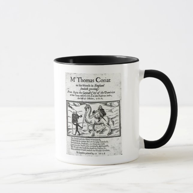 Caneca Frontispício, travles de Thomas Coryat em India (Direita)