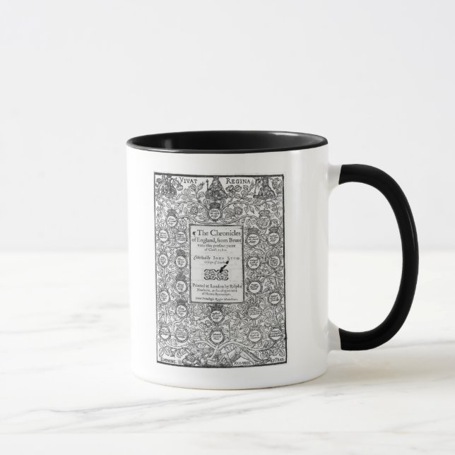Caneca Frontispiece 'de The Chronicles de England (Direita)