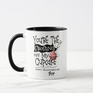 Caneca "Frosting On My Cupcake" Love Quote Valentine