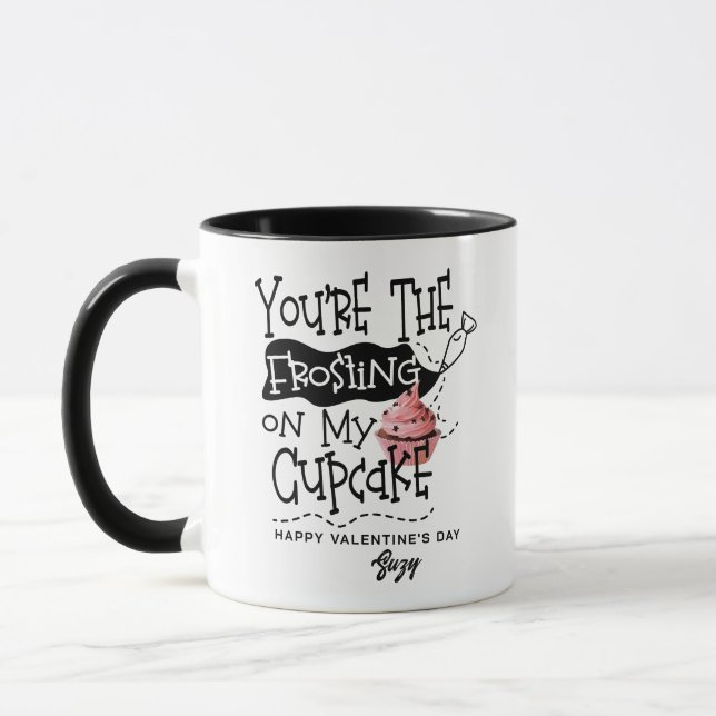Caneca Frosting On My Cupcake Valentine Mug - Playful (Esquerda)