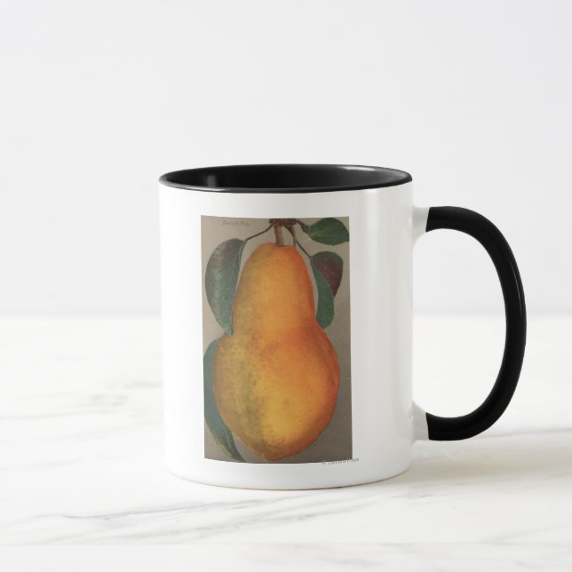 Caneca Fruta Cromo Lithógrafo de Bartlett Pear (Direita)